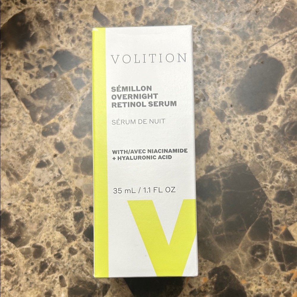 Volition Sémillon Overnight Retinol Serum - Yellow